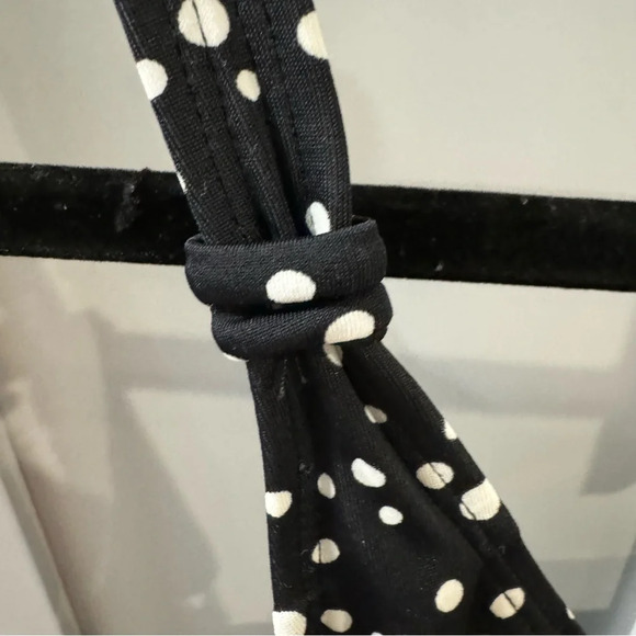 Jantzen Black & White Polka Dot Tankini Top with Built in Support Bra‎ sz 34D/DD - Picture 8 of 11